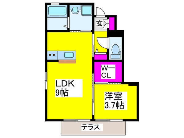 ソレイユデュオの物件間取画像